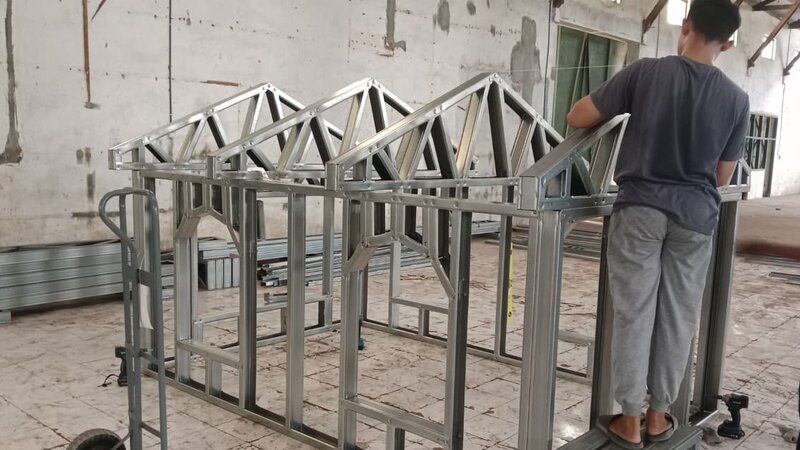 LGS Roof Trusses Assembled
